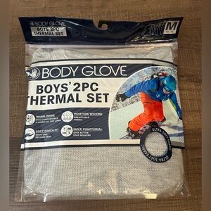 Body Glove Boys 2PC Thermal Set Gray Size Medium 10/12 Youth NWT